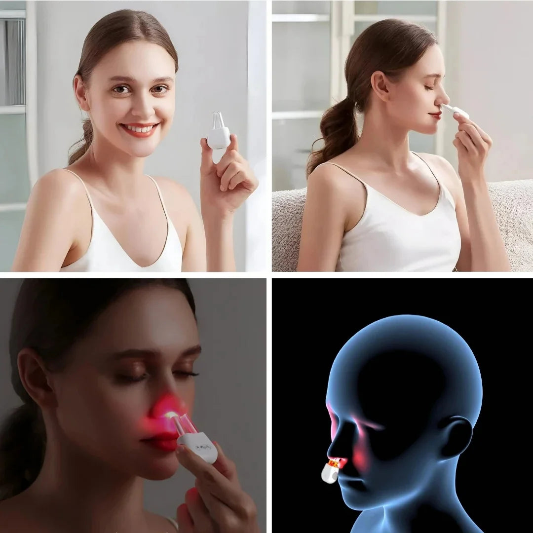 Dispositivo Portátil Terapia Calmante Nasal Luz Roja