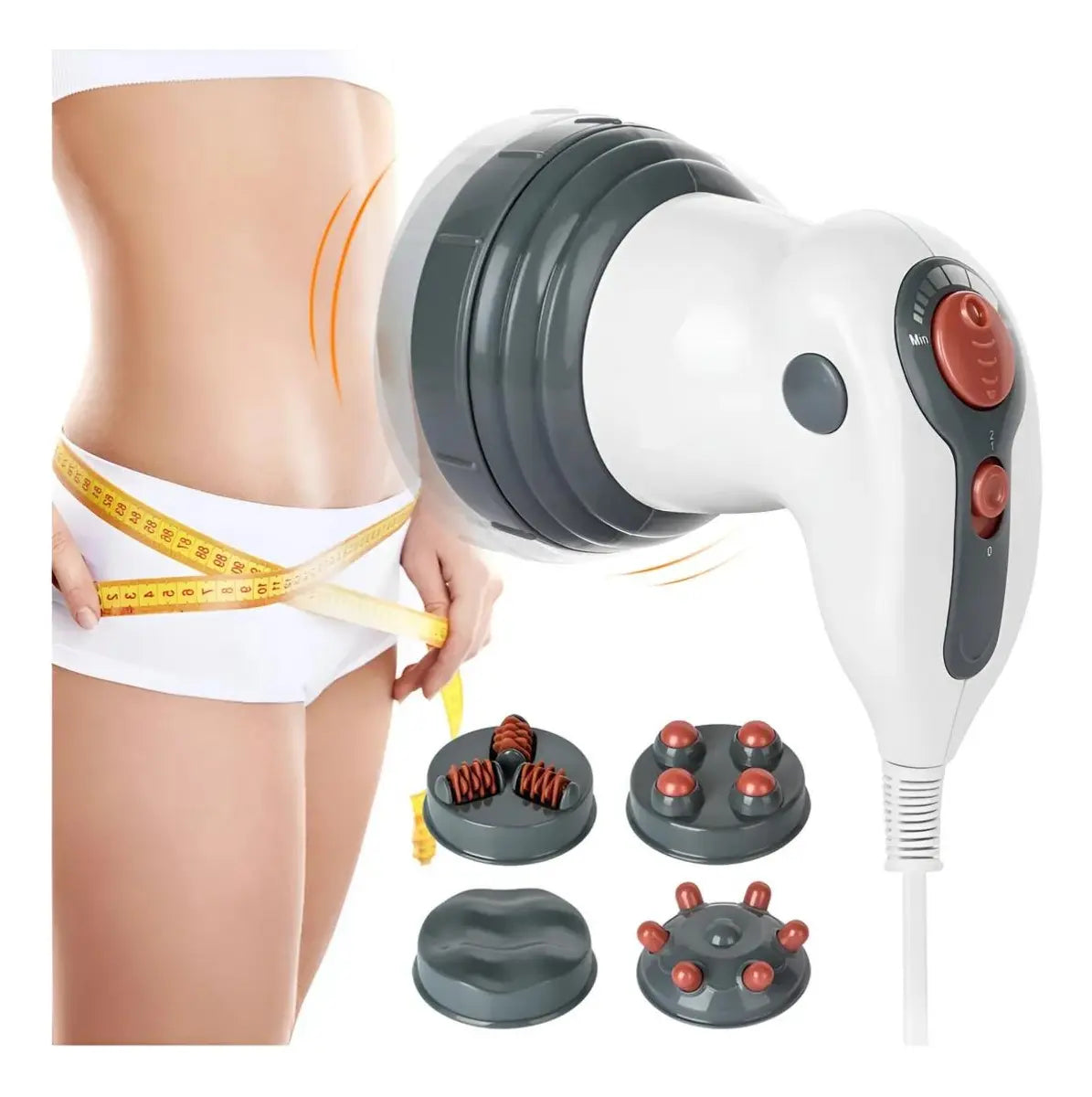 Masajeador Corporal Adelgazante Anticelulitis 4 Cabezales