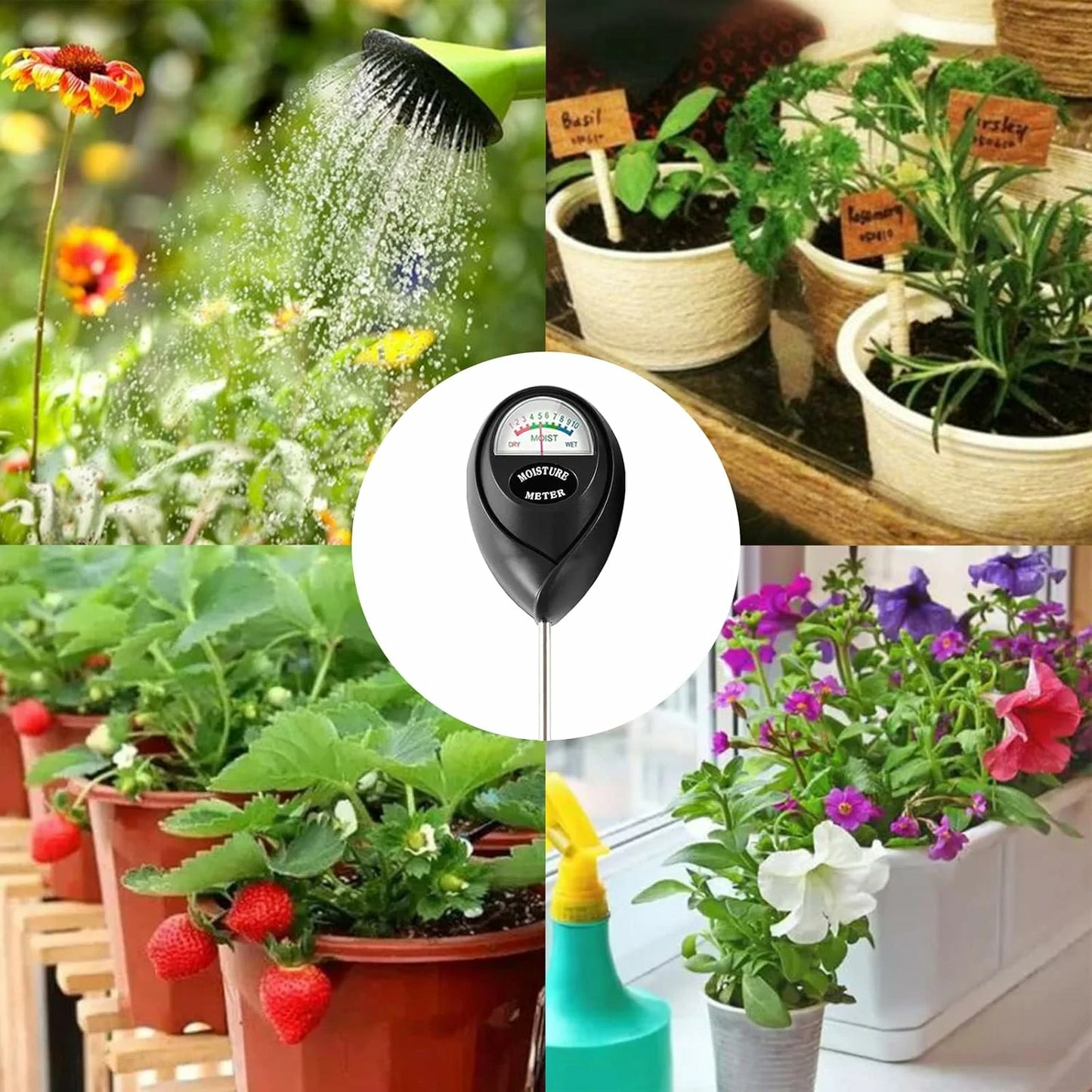 Medidor De Humedad De Suelo Para Plantas Y Jardines