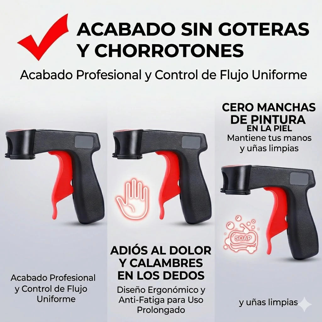Pack x5 Empuñadura Gatillo Para Lata Aerosol