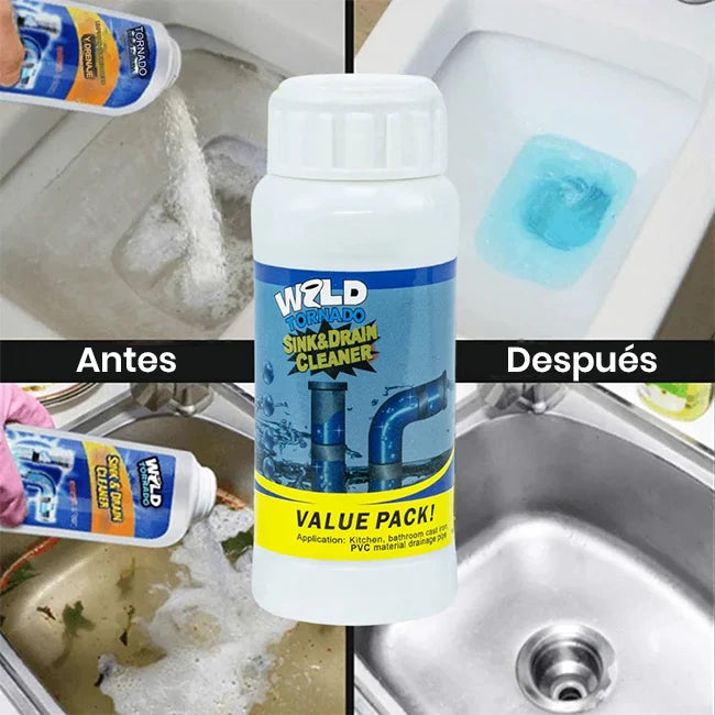 Pack x2 Limpiador En Polvo Desatascador De Tuberías Y Desagües