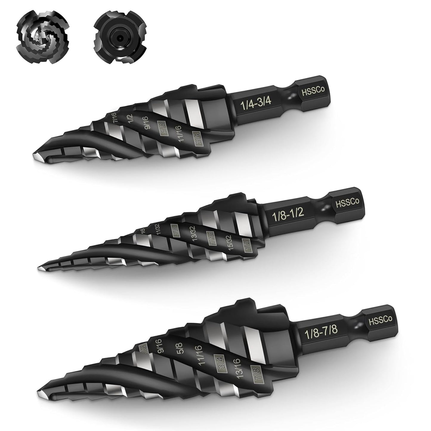 Broca escalonada Metal Fast x3
