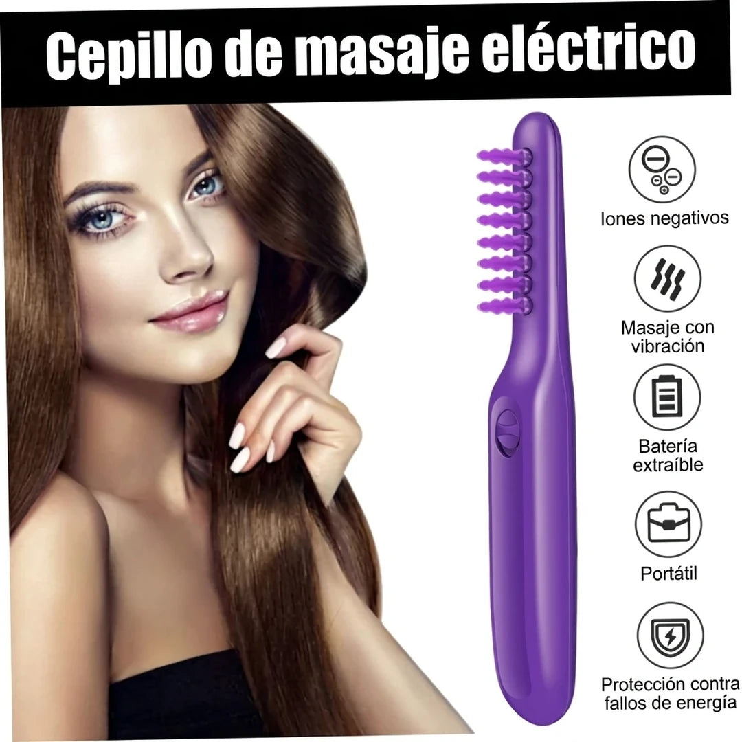 Cepillo Desenredante Eléctrico Cabello Húmedo Y Seco
