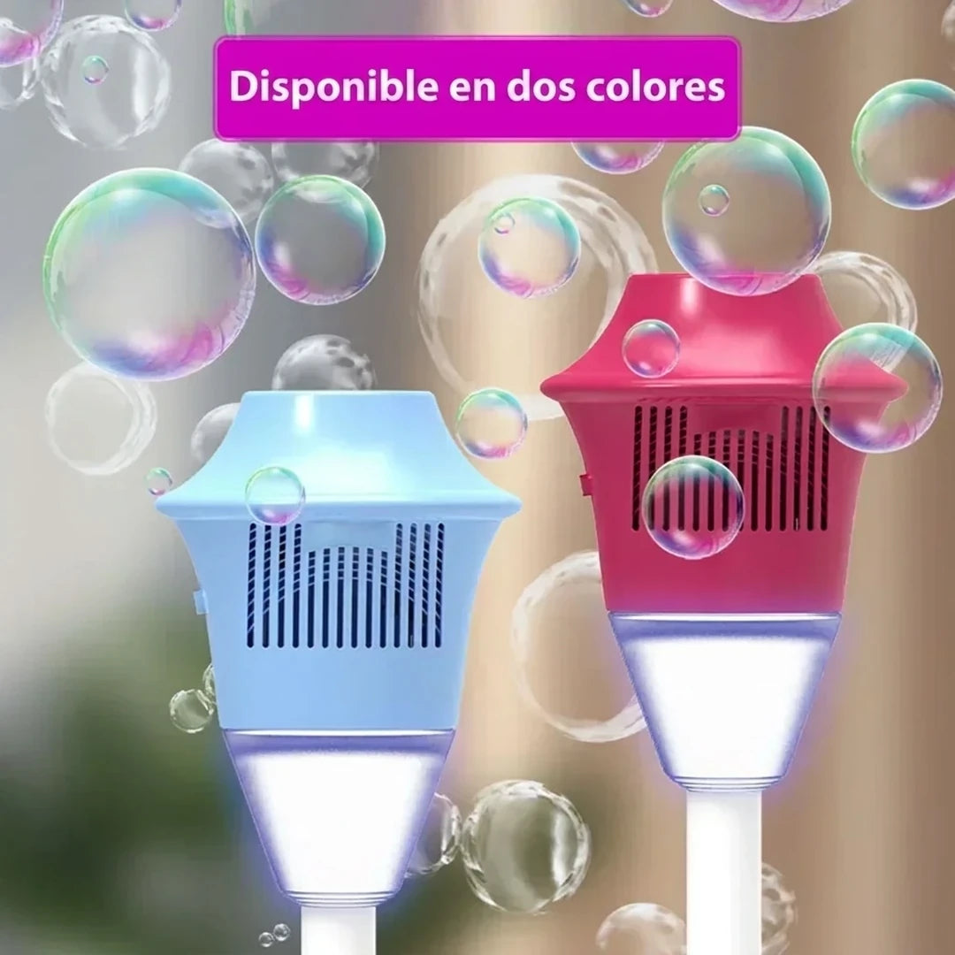 Máquina De Burbujas De Pie Con Luz Led Y Música