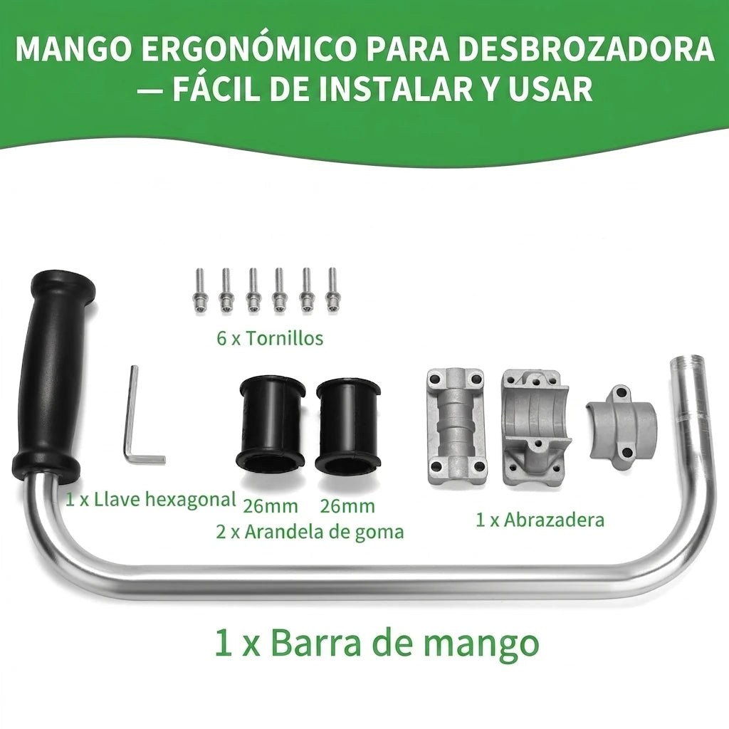 Empuñadora Soporte Ergonómica Para Cortadora De Cesped