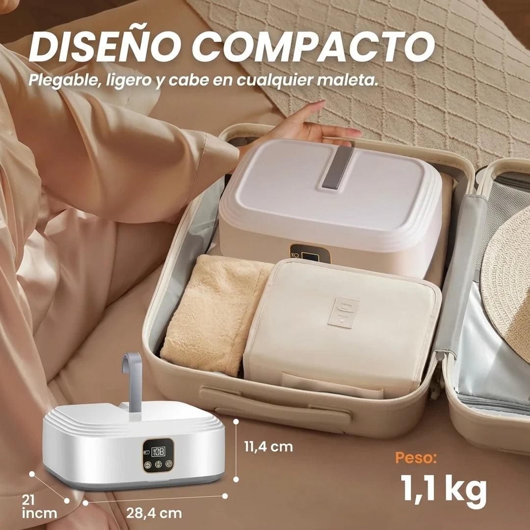Secadora De Ropa Eléctrica Portátil Con Luz UV y Control Remoto
