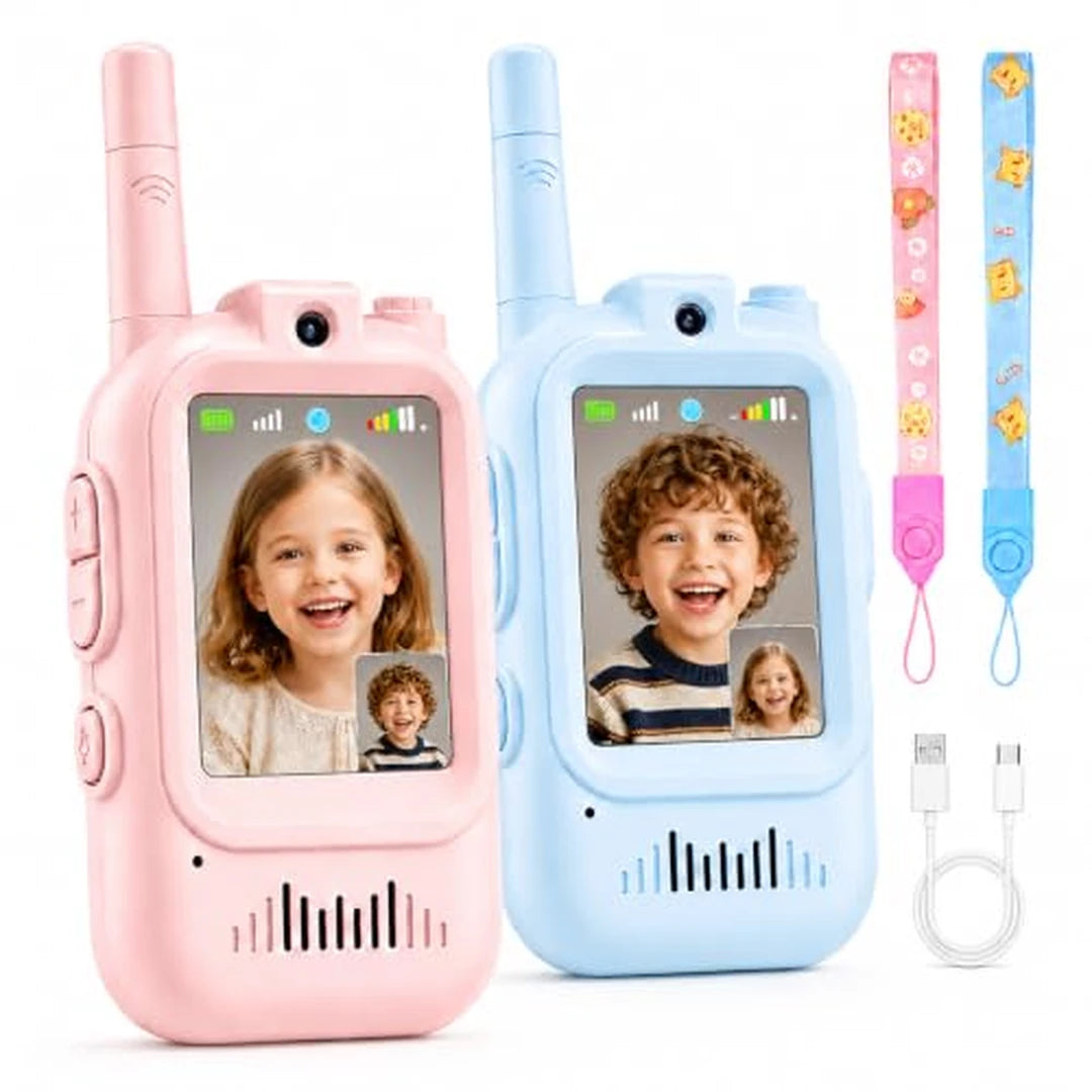 Set X2 Walkie Talkie Videollamada Para Niños Recargable