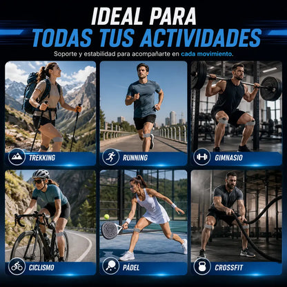 Pack x2 Bandas de Soporte Para Tendón Rotuliano Estabilización de Rótula