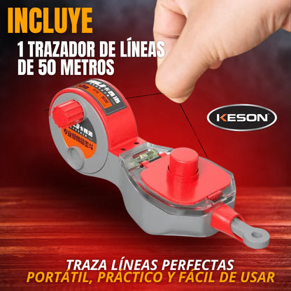 TRAZADOR DE LÍNEAS DE 50 M PROFESIONAL