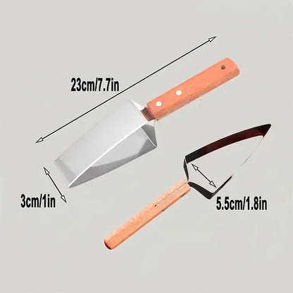 Kit x4 Cortador Triangular De Frutas Acero Inoxidable