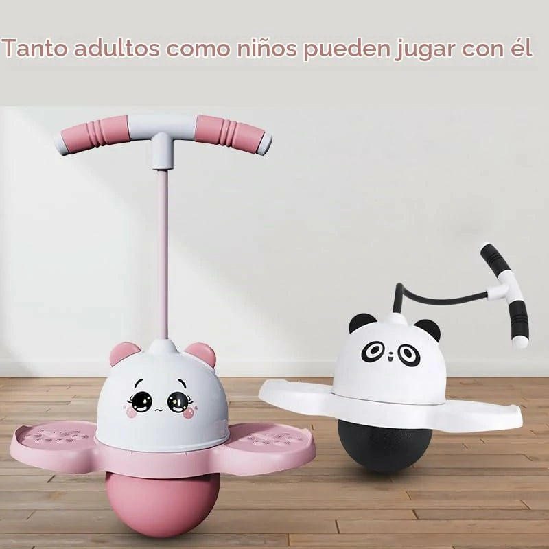 Juguete Pelota Saltarina Con Manubrio Diversión Con Luces LED