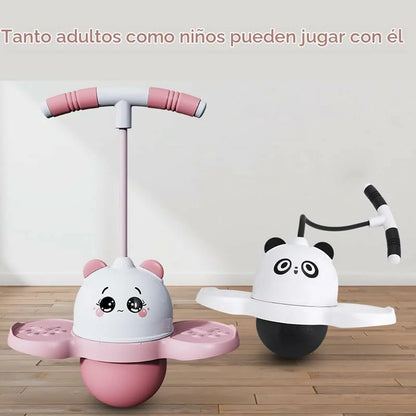 Juguete Pelota Saltarina Con Manubrio Diversión Con Luces LED