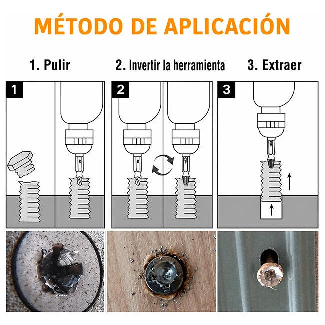 2 Sets x6 Brocas Extractoras Tornillos Dañados