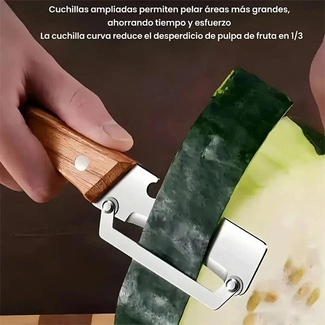 Kit x5 Pelador Multi Funcional De Frutas Y Verduras Acero Inoxidable