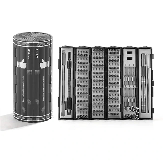 Kit 128 Piezas Destornilladores De Precisión Estuche Organizador