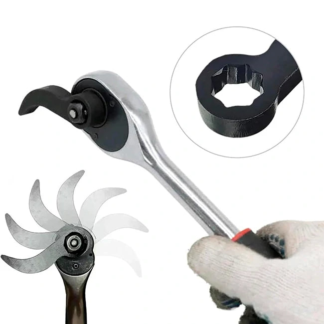 Kit x6 Cabezal Adaptador Palanca De Extracción Para Llave Ratchet ½