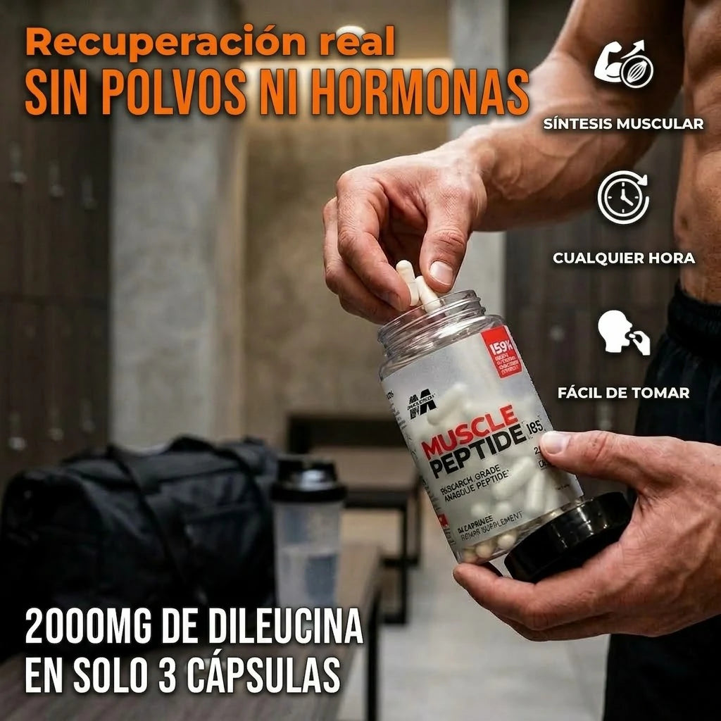 Suplemento Dietario Muscle Peptide 185 - 84 Cápsulas