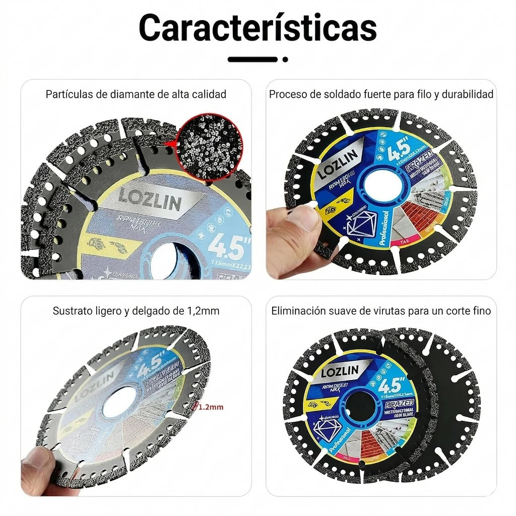 Pack x5 Disco Cortador De Diamante Multipropósito