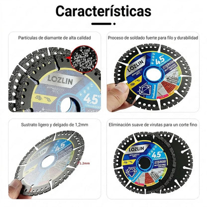 Pack x5 Disco Cortador De Diamante Multipropósito