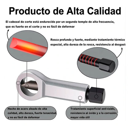 Pack x2 Removedores Manuales De Tuercas Y Tornillos de Alta Resistencia