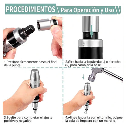 Kit Destornillador Manual De Impacto 13 Piezas