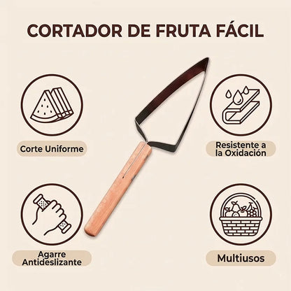 Kit x4 Cortador Triangular De Frutas Acero Inoxidable