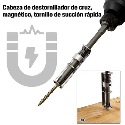 Pack x10 Punta Destornilladora Para Taladro Con Soporte Para Tornillo