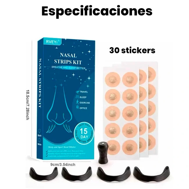 Kit Dilatador Nasal Magnético Anti Ronquidos
