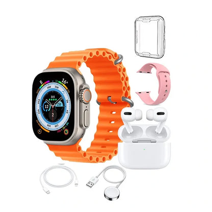 Combo Reloj Ultra Inteligente X9 Con Auriculares Inalámbricos