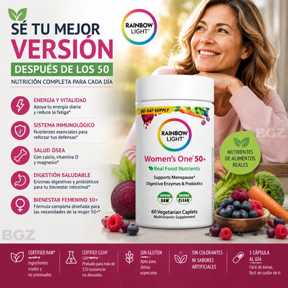 Suplemento Multivitamínico Rainbow Light Para Mujeres 60 Cápsulas