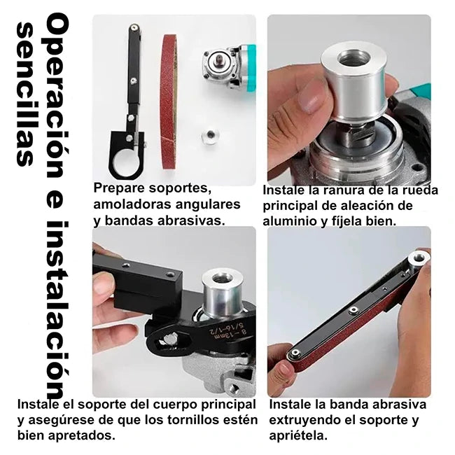 Herramienta Adaptador Lijadora De Banda Para Pulidora