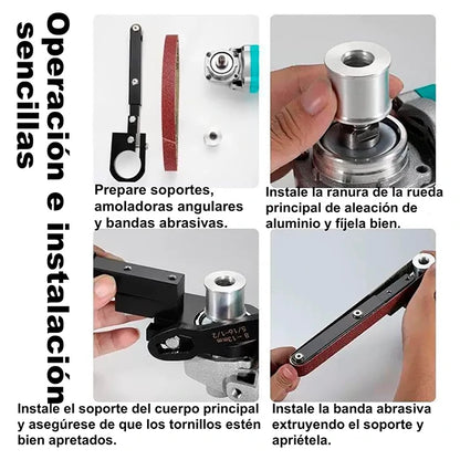 Herramienta Adaptador Lijadora De Banda Para Pulidora