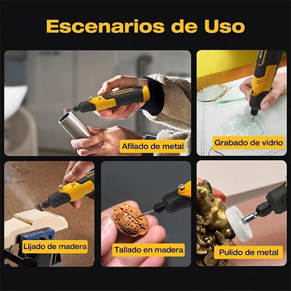 Kit 57 Piezas Herramienta Moto Tool 3.6v Inalámbrica