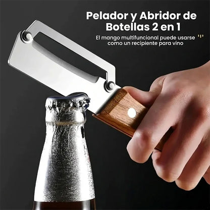 Kit x5 Pelador Multi Funcional De Frutas Y Verduras Acero Inoxidable