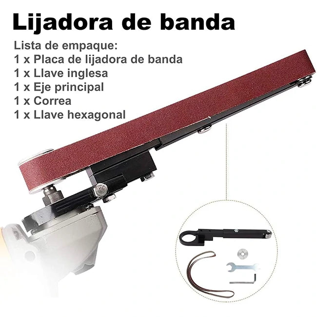 Herramienta Adaptador Lijadora De Banda Para Pulidora