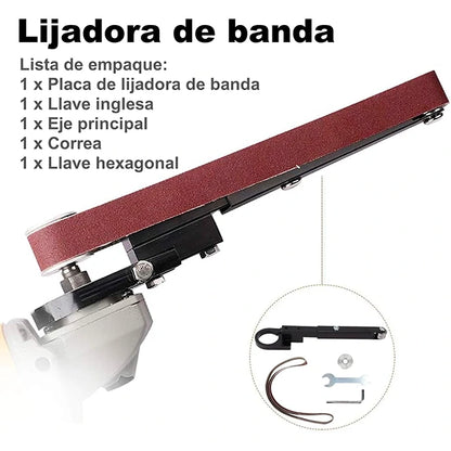Herramienta Adaptador Lijadora De Banda Para Pulidora