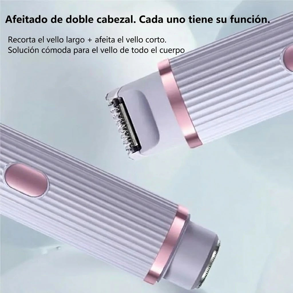 Pack X2 Depiladora 2 En 1 Eléctrica Recargable Para Mujer