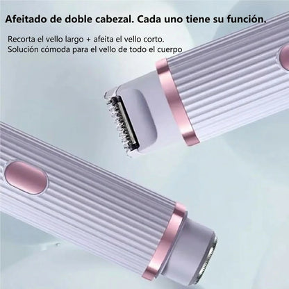 Pack X2 Depiladora 2 En 1 Eléctrica Recargable Para Mujer