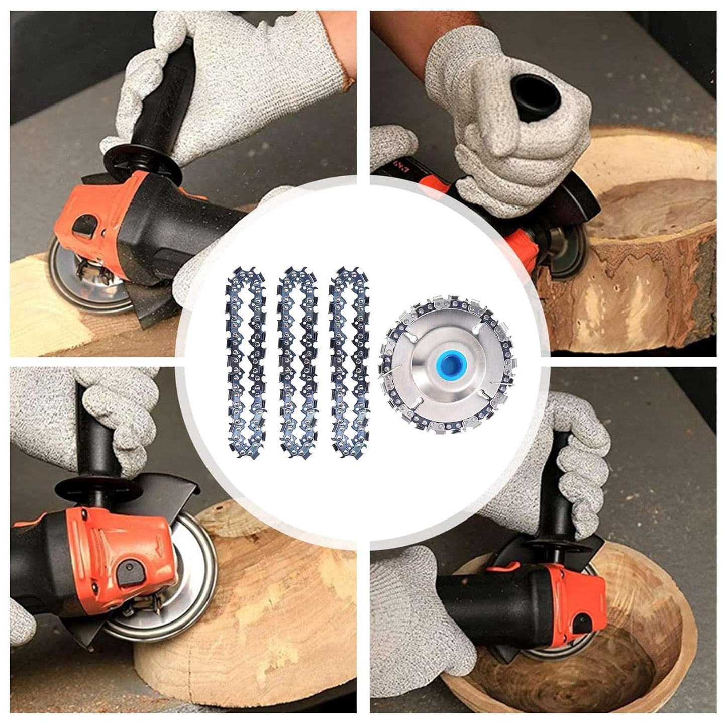 Disco de Cadena para Tallado de Madera