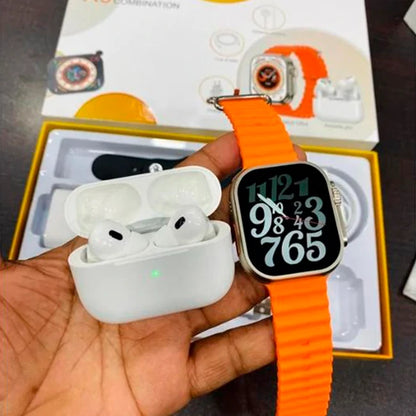 Combo Reloj Ultra Inteligente X9 Con Auriculares Inalámbricos