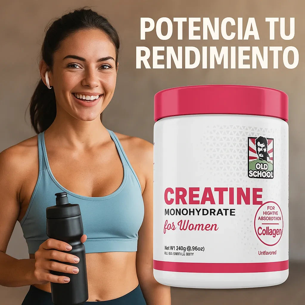 Creatina Monohidratada Para Mujeres Sin Azucar 240gr.