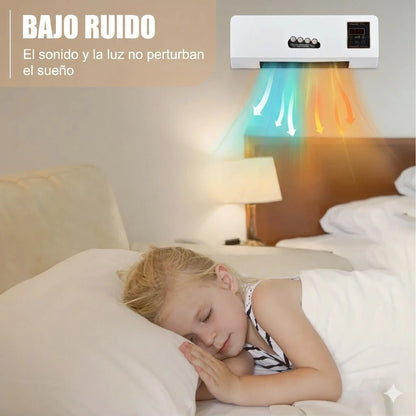 2 En 1 Calefactor Y Aire Acondicionado Split 110v Control Remoto