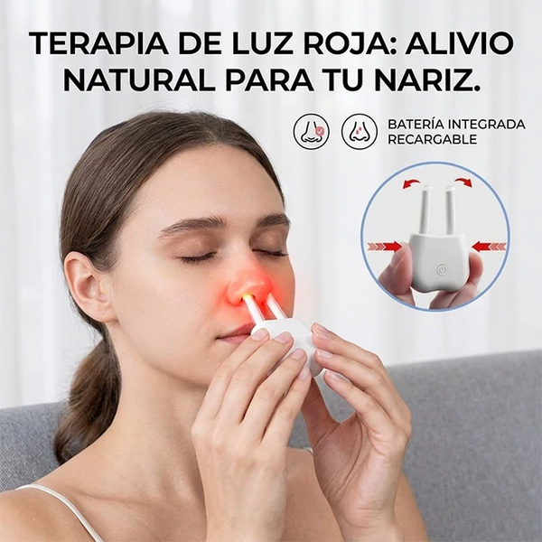 RespiraFuerte Luz Roja Nasal Portátil