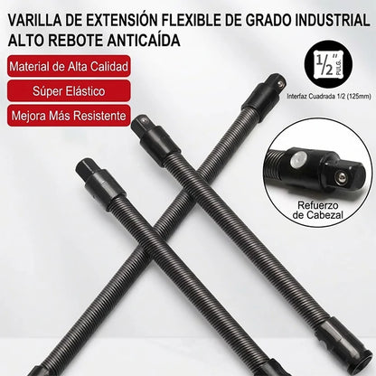 Kit x3 Extensores Flexibles 1/2 Para Ratchet / Llave De Impacto