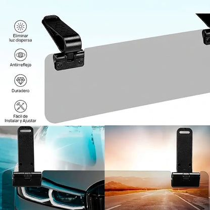 Extensor De Visera Polarizado Para Automóvil Filtro UV400