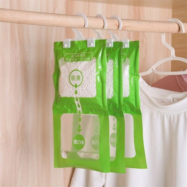 Bolsa Deshumidificadora Colgante 80g — Absorbedor de Humedad para Armarios, Baños y Cocinas