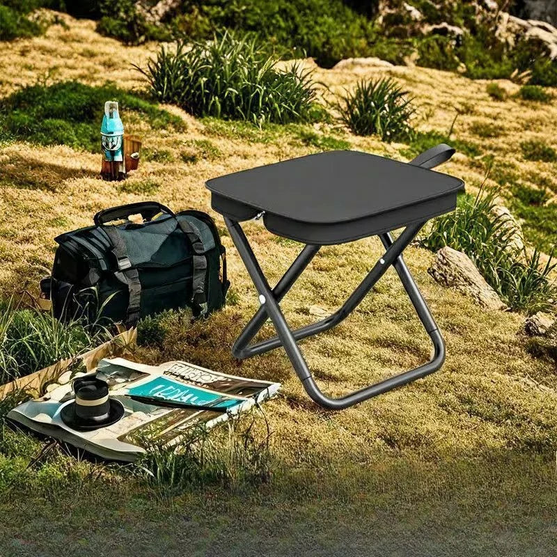 Banco Plegable Portátil 2 En 1 Color Negro🎁Pague 1 Lleve 2🎁
