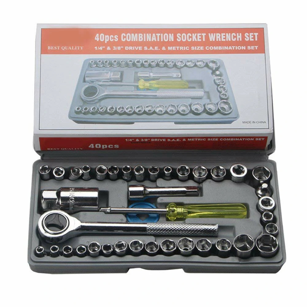 Kit Llave Ratchet 40 En 1 Multifuncional