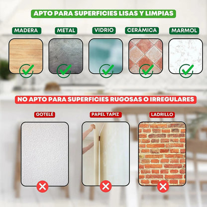 Pack x30 Gancho Adhesivo Pared Con Clip De Soporte Ajustable
