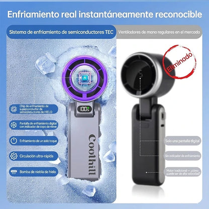 Ventilador De Mano Portátil 3 En 1 Refrigeración Turbo
